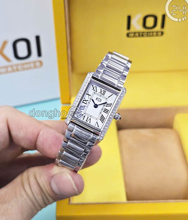 Đồng hồ Koi Tank K005.354.092.03.01.03 - Nữ - Kính Sapphire - Quartz (Pin) Dây Kim Loại - Mặt Số 30*21.5mm