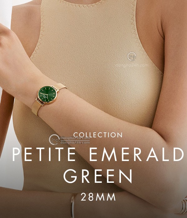 Daniel Wellington 腕時計 PETITE EMERALD 28 DW00100479 Quadro mini-emerald square dial watch for women | DW