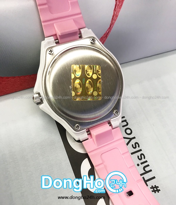 Casio Lx 500h 4e3vdf Nữ Quartz Pin Day Cao Su Su Chinh Hang