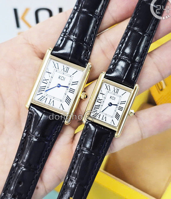 Đồng hồ Cặp Koi Tank (K005.336.092.05.01.03 - K005.136.092.05.01.03) - Kính Sapphire – Quartz (Pin) - Mặt Số 35mm - 30mm