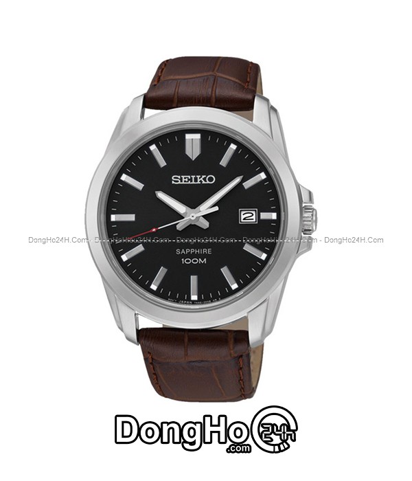 Seiko SGEH49P2 - Nam - Kính Sapphire - Quartz (Pin) Dây Da - Chính Hãng