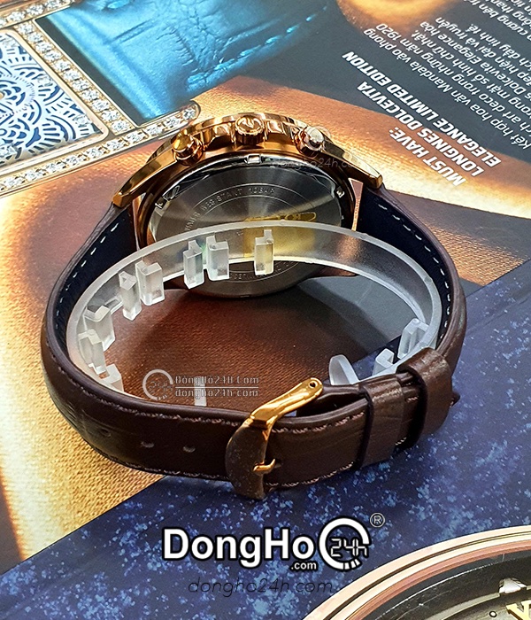 Đồng hồ Casio Edifice EFR-552GL-7A - Nam - Quartz (Pin) Dây