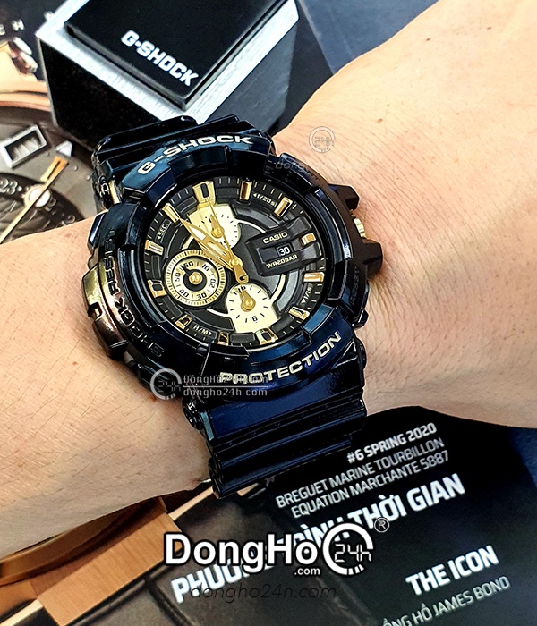 ng h Casio G Shock GAC 100BR 1A Nam Quartz Pin Day Nh a Chinh Hang