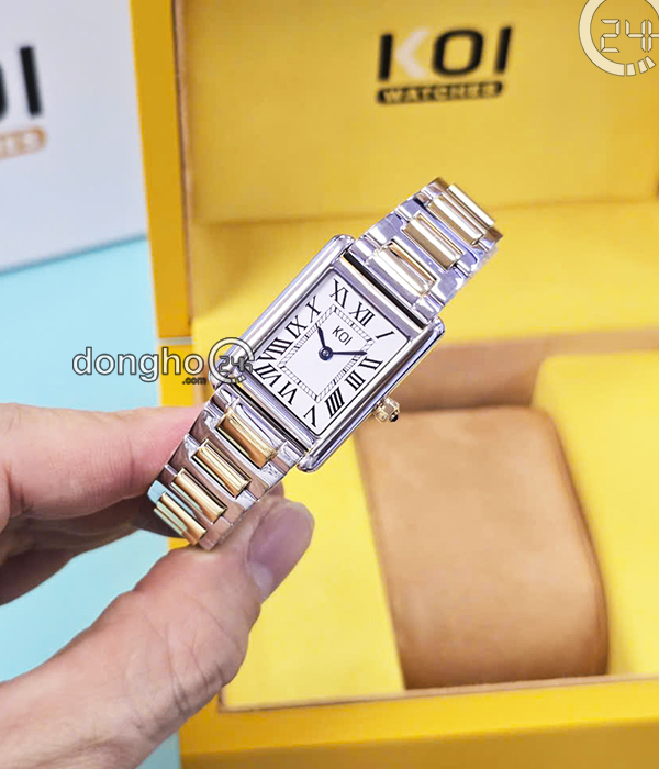 Đồng hồ Koi Tank K005.103.091.50.01.03 - Nữ - Kính Sapphire - Quartz (Pin) Dây Kim Loại - Mặt Số 30*21.5mm