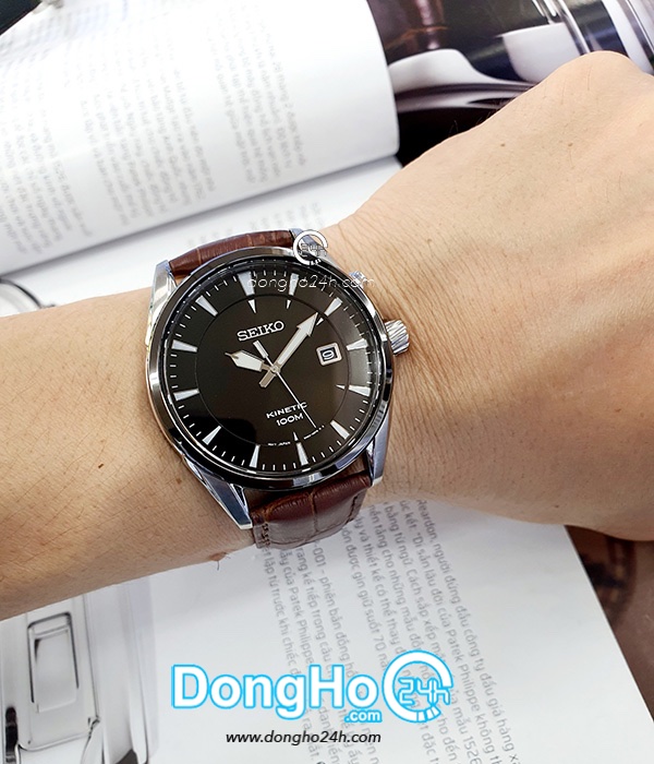 Đồng hồ Seiko SKA569P1 - Nam - Kinetic (Vừa Pin - Vừa Tự Động) Chính Hãng