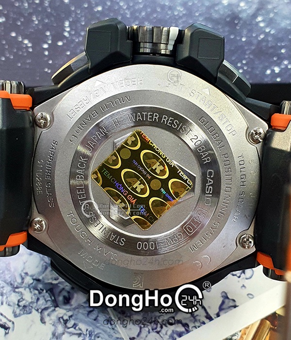 Đồng hồ Casio G-Shock GPS GPW-1000-4A - Nam - Kính Sapphire - Tough Solar  (Năng Lượng Ánh Sáng) Chính Hãng