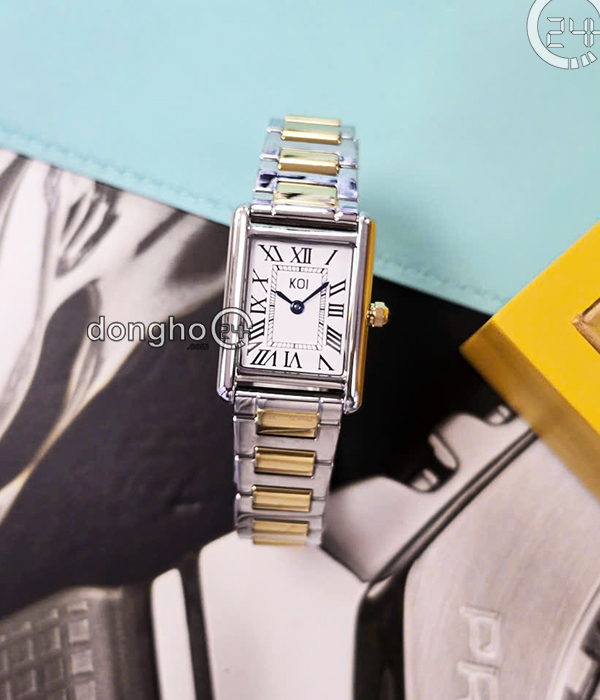 Đồng hồ Koi Tank K005.103.091.50.01.03 - Nữ - Kính Sapphire - Quartz (Pin) Dây Kim Loại - Mặt Số 30*21.5mm