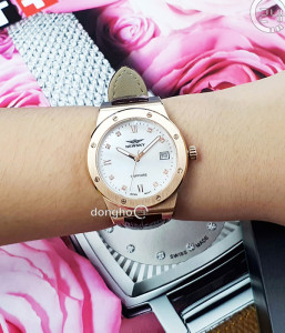 Đồng hồ Newsky NS5024L.L05 - Nữ - Kính Sapphire - Quartz (Pin) Dây Da - Chính Hãng - Size 34mm