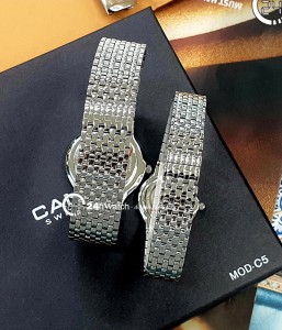 Đồng hồ Candino Cặp (C4362/1 - C4364/1) Kính Sapphire - Quartz (Pin) Dây Kim Loại - Chính Hãng