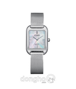 Đồng hồ Citizen EM0491-81D - Nữ - Eco-Drive (Năng Lượng Ánh Sáng) Dây Kim Loại - Chính Hãng - Size 23.5mm
