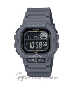 Đồng hồ Casio WS-1400H-8BVDF - Nam - Quartz (Pin 10 Năm) Dây Nhựa - Chính Hãng - Size 44mm