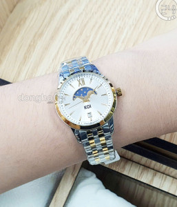 Đồng hồ KOI Moonphase K006.136.65.1.50.03.07 - Nữ - Kính Sapphire – Quartz (Pin) - Dây Kim Loại - Size Mặt 29mm