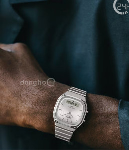 Đồng hồ Casio Vintage AQ-240E-7ADF - Unisex - Quartz (Pin) Dây Kim Loại - Chính Hãng - Size Mặt 35.8mm