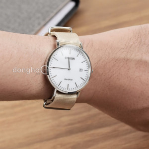 Đồng hồ Citizen AU1080-20A - Nam - Eco-Drive (Năng Lượng Ánh Sáng) Dây Vải - Chính Hãng - Size 38.5mm