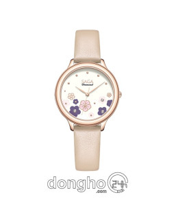 Đồng hồ Saga Chroma Dance 54390-LGCRYL-2 - Nữ - Quartz (Pin) - Mặt Số Đổi Màu - Đính Kim Cương - Size Mặt 34mm