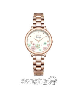 Đồng hồ Saga Chroma Dance 54390-LGCRLG-2 - Nữ - Quartz (Pin) - Mặt Số Đổi Màu - Đính Kim Cương - Size Mặt 34mm
