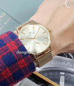 Đồng hồ August Berg 10140D02MGD - Nam - Kính Sapphire - Quartz (Pin) Dây Kim Loại - Chính Hãng - Size 40mm