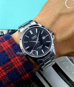 Đồng hồ Casio MTS-115D-1AVDF - Nam - Kính Sapphire - Quartz (Pin) Dây Kim Loại - Chính Hãng - Size 41.3mm