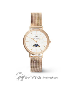 Đồng hồ Daniel Wellington Petite Lune DW00100773 - Nữ - Quartz (Pin) Dây Kim Loại - Chính Hãng - Size 28mm
