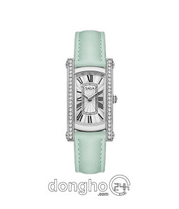 Đồng hồ Saga Stella 71836-SVWHGR-2 - Nữ - Kính Cứng - Quartz (Pin) Đính Đá Pha Lê - Mặt Số 20*37mm