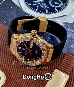 Đồng hồ Olym Pianus OP990-45ADGR-GL-X - Nam - Kính Sapphire - Automatic (Tự Động) Dây Cao Su - Chính Hãng