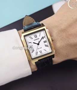 Đồng hồ Casio MTP-B190GL-7BVDF - Nam - Quartz (Pin) Dây Da - Chính Hãng - Size Mặt 31.5*41mm