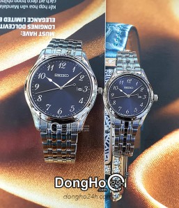 Đồng hồ Seiko Regular Cặp (SUR301P1 - SUR641P1) Kính Sapphire - Quartz (Pin) Chính Hãng