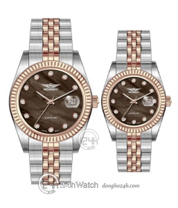 Đồng hồ Cặp Newsky (NS5023G.S06 - NS5023L.S06) Kính Sapphire - Quartz (Pin) Dây Kim Loại - Chính Hãng