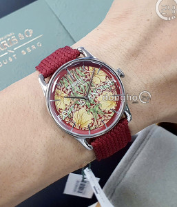 Đồng hồ August Berg M1ST0538E17VRD - Unisex - Kính Sapphire - Quartz (Pin) Dây Da - Chính Hãng - Size 38mm