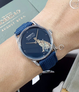 Đồng hồ August Berg M1FH0638E16VID - Unisex - Kính Sapphire - Quartz (Pin) Dây Da - Chính Hãng - Size 38mm