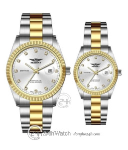 Đồng hồ Cặp Newsky (NS5020G.S04 - NS5020L.S04) Kính Sapphire - Quartz (Pin) Dây Kim Loại - Chính Hãng