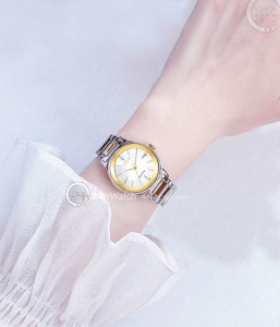 Đồng hồ Citizen EM0734-56D - Nữ - Eco-Drive (Năng Lượng Ánh Sáng) Dây Kim Loại - Chính Hãng - Size 28.2mm