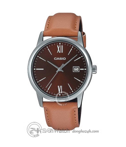 Đồng hồ Casio MTP-V002L-5B3UDF - Nam - Quartz (Pin) Dây Da - Chính Hãng - Size 37mm