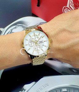 Đồng hồ Newsky NS6005G.S04 - Nam - Kính Sapphire - Quartz (Pin) Dây Kim Loại - Chính Hãng - Size 42mm