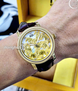 Đồng hồ Koi Bát Mã K009.436.63.2.29.36.04 - Nam - Kính Sapphire - Quartz (Pin) Dây Da - Mặt Số 40mm