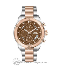Đồng hồ Newsky NS6007G.S04 - Nam - Kính Sapphire - Quartz (Pin) Dây Kim Loại - Chính Hãng - Size 44mm