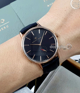 Đồng hồ August Berg 10140B01LBK - Nam - Kính Sapphire - Quartz (Pin) Dây Da - Chính Hãng - Size 40mm