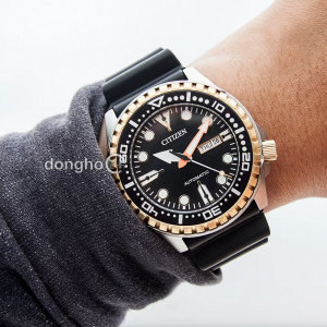 Đồng hồ Citizen NH8384-14E - Nam - Automatic (Tự Động) Dây Cao Su - Chính Hãng - Size Mặt 46mm