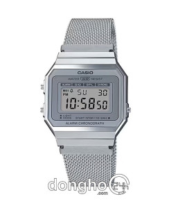 Đồng hồ Casio A700WM-7ADF - Unisex - Quartz (Pin) Dây Kim Loại - Chính Hãng - Size 35.5*37.4mm