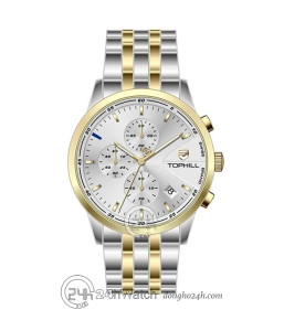 Đồng hồ Tophill TL022G.S6652 - Nam - Kính Sapphire - Quartz (Pin) Dây Kim Loại - Chính Hãng - Size 41mm