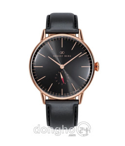 Đồng hồ August Berg 10140B01LBK - Nam - Kính Sapphire - Quartz (Pin) Dây Da - Chính Hãng - Size 40mm