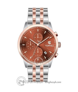 Đồng hồ Tophill TL022G.S9652 - Nam - Kính Sapphire - Quartz (Pin) Dây Kim Loại - Chính Hãng - Size 41mm