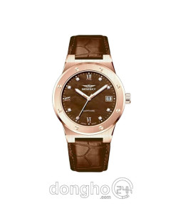 Đồng hồ Newsky NS5024L.L06 - Nữ - Kính Sapphire - Quartz (Pin) Dây Da - Chính Hãng - Size 34mm