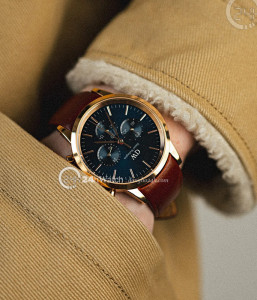 Đồng hồ Daniel Wellington Iconic St Mawes Arctic DW00100639 - Nam - Quartz (Pin) Dây Da - Chính Hãng - Size 42mm