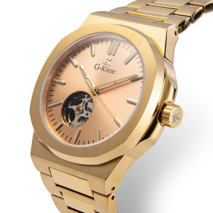 Đồng hồ G-Kinze GK9151MVV - Nam - Kính Sapphire - Automatic (Tự Động) Dây Kim Loại - Chính Hãng - Size Mặt 40mm