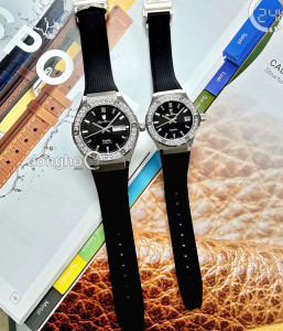 Đồng hồ Cặp Olym Pianus (OP990-45ADGS-GL-D - OP990-45DLS-GL-D) Kính Sapphire - Dây Cao Su - Chính Hãng