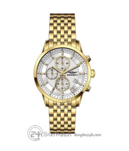 Đồng hồ Newsky NS6005G.S04 - Nam - Kính Sapphire - Quartz (Pin) Dây Kim Loại - Chính Hãng - Size 42mm