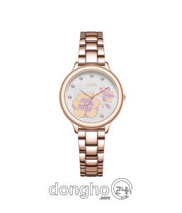 Đồng hồ Saga Chroma Dance 54390-LGWTLG-2A - Nữ - Quartz (Pin) - Mặt Số Đổi Màu - Đính Pha Lê - Size Mặt 34mm