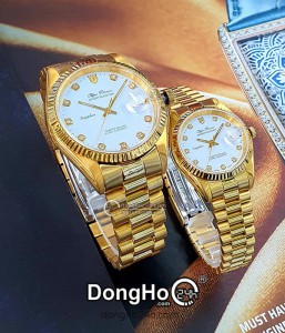 Đồng hồ Olym Pianus Cặp (OP89322GK-T - OP68322L29K-T) Kính Sapphire - Quartz (Pin) Chính Hãng - Size Mặt (40mm - 30mm)