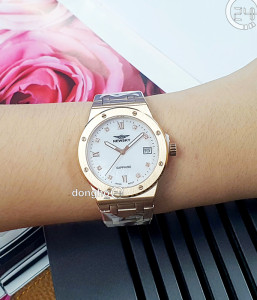 Đồng hồ Newsky NS5024L.S05 - Nữ - Kính Sapphire - Quartz (Pin) Dây Kim Loại - Chính Hãng - Size 34mm